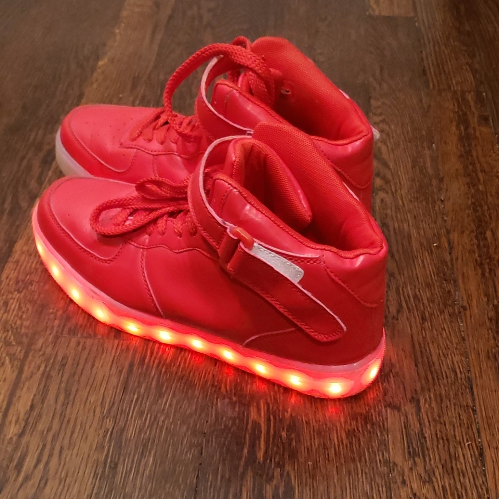 LED Red Light Up Sneakers
